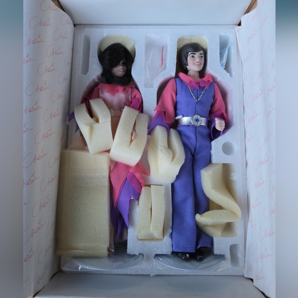 VINTAGE DONNY & MARIE OSMOND PORCELAIN DOLLS "THROUGH THE YEARS" LIMITED EDITION